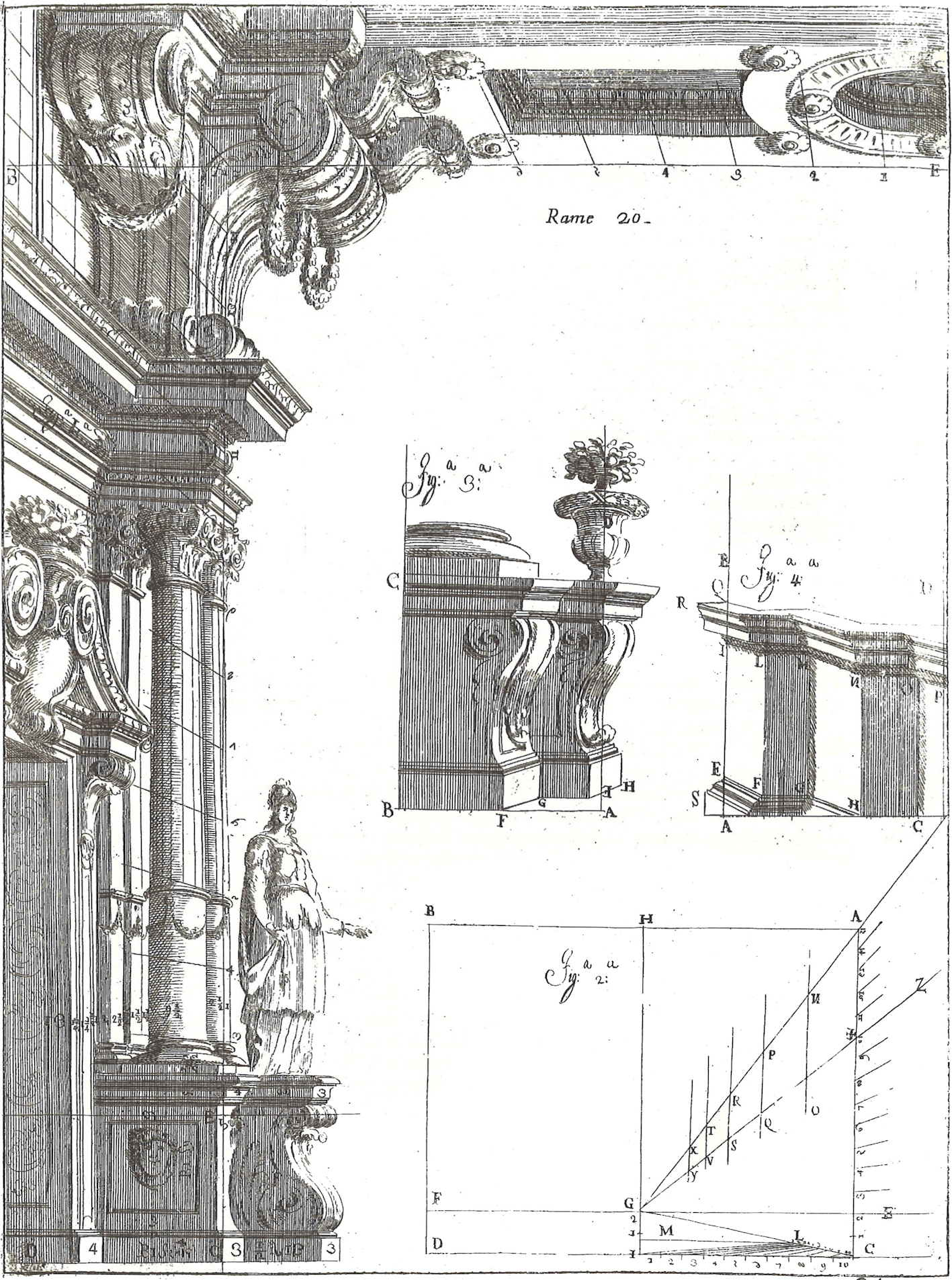 "Ferdinando Galli Bibbiena, L’architettura civile, Parma 1711, part fourth, plate 20."