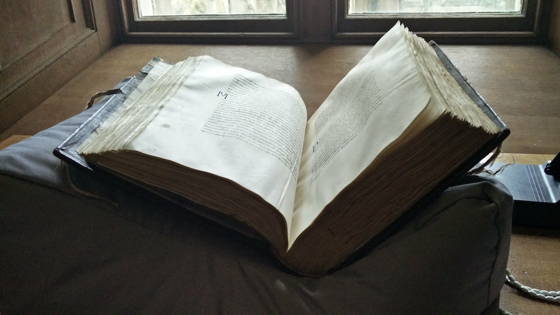 "Ptolemy, Cosmographia (copied in Milan, 1441), Magdalen College Library, MS Lat 37, photo by Daryl Green"