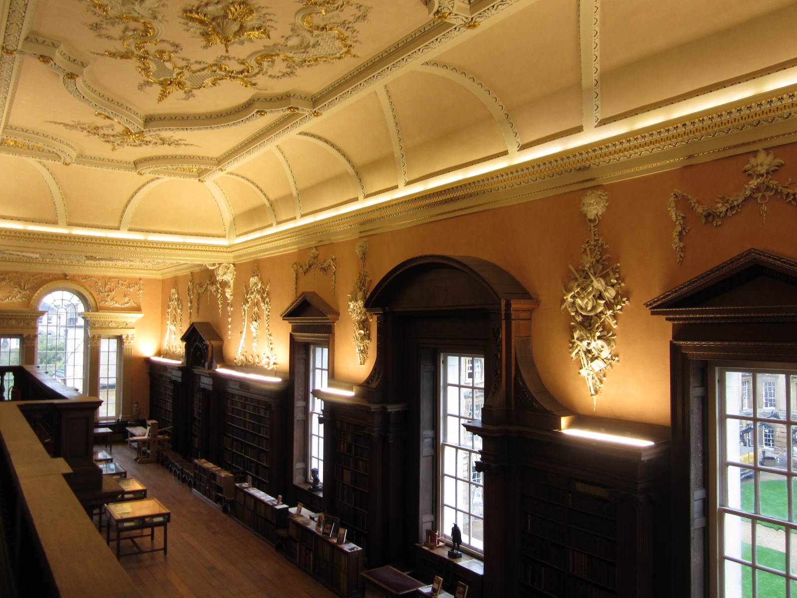 "Christ Church Library, view from the balcony"