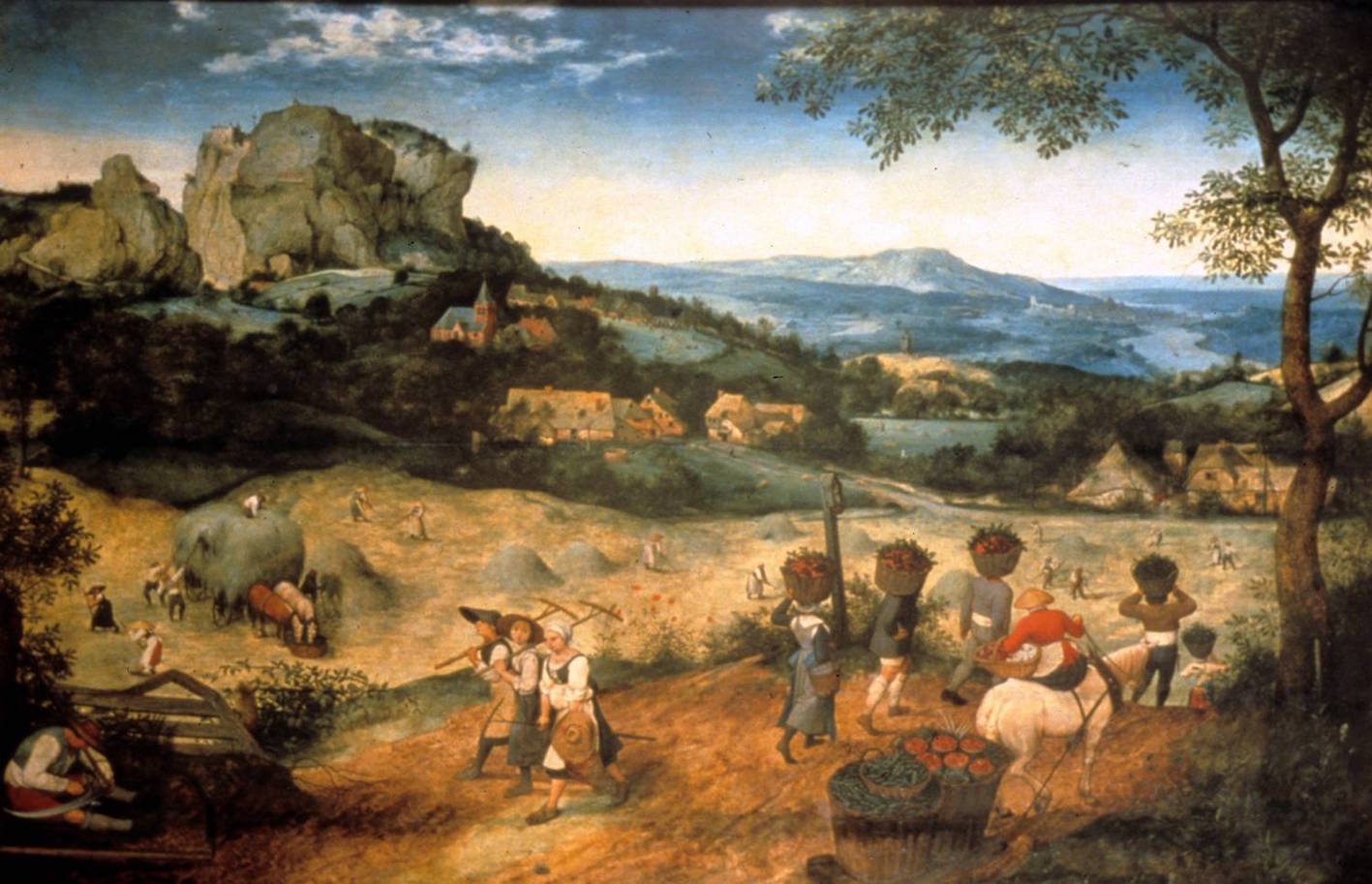 "Pieter Bruegel, The Hay Harvest, 1565 (Lobkowicz Collections, o.p.s.)."