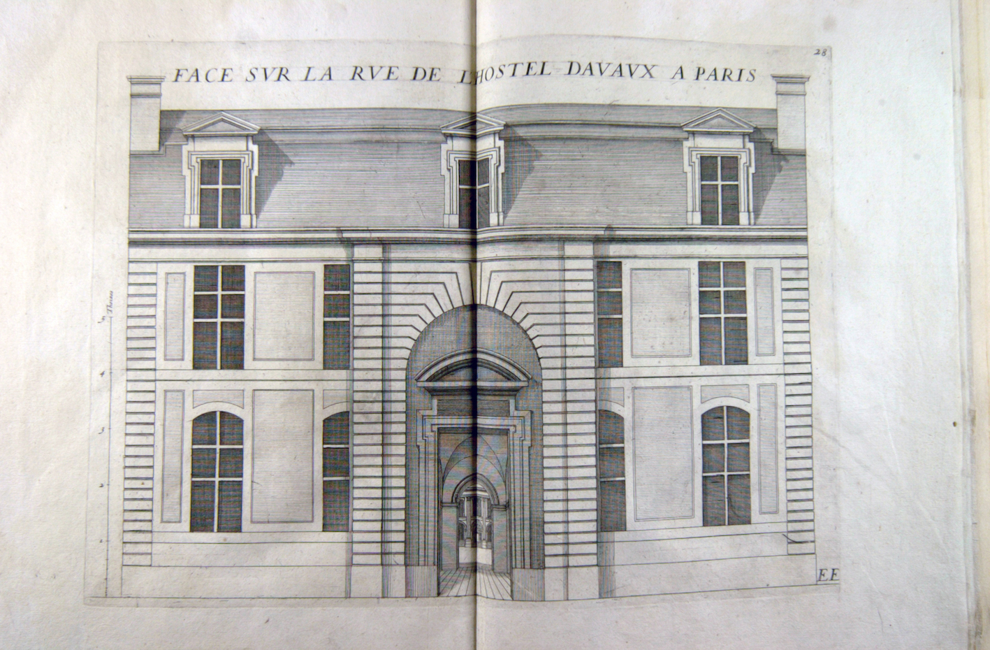 "Façade of hôtel d’Avaux, 78 rue du Temple in Paris."