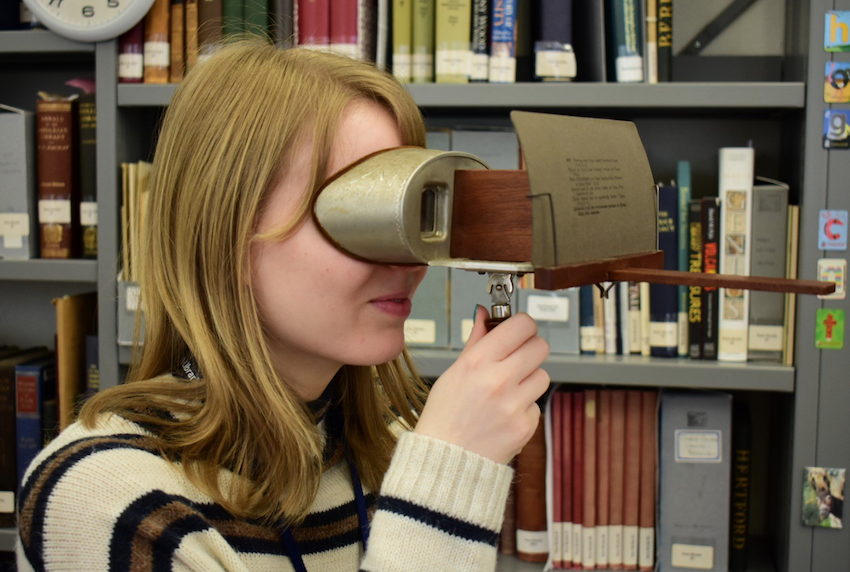 Recently uncovered Stereoscope cards found by Bodleian Library interns.
