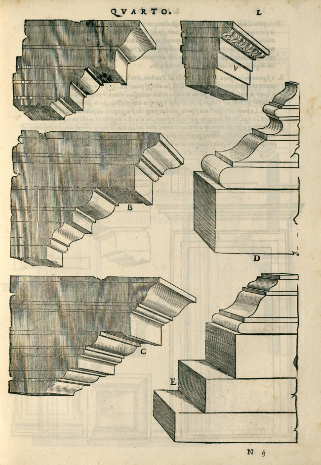 "Fig. 10. Sebastiano Serlio, Regole generali di architettura sopra le cinque maniere de gli edifici… (Venice: Francesco Marcolini, 1537), p. 50r"