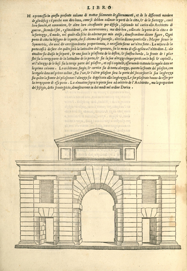 "Fig. 4. Sebastiano Serlio, Regole generali di architettura sopra le cinque maniere de gli edifici… (Venice: Francesco Marcolini, 1537), p. 9"