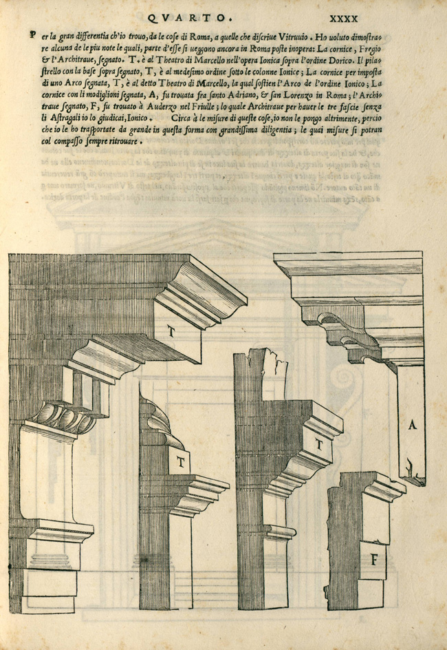 "Fig. 8. Sebastiano Serlio, Regole generali di architettura sopra le cinque maniere de gli edifici… (Venice: Francesco Marcolini, 1537), p. 40r"