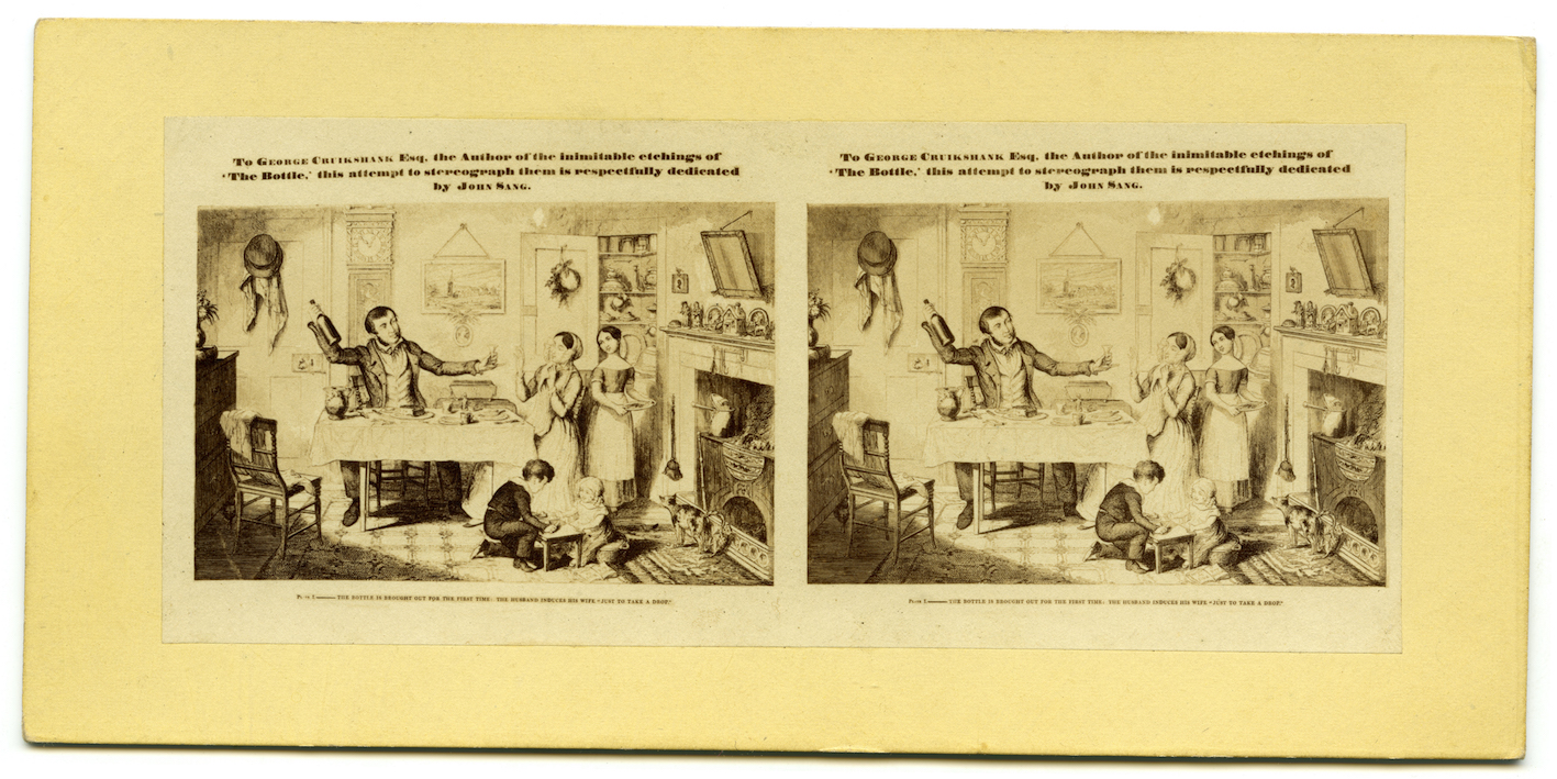 "John Sang’s 2D to 3D conversion of one of George Cruikshank’s etchings from The Bottle"