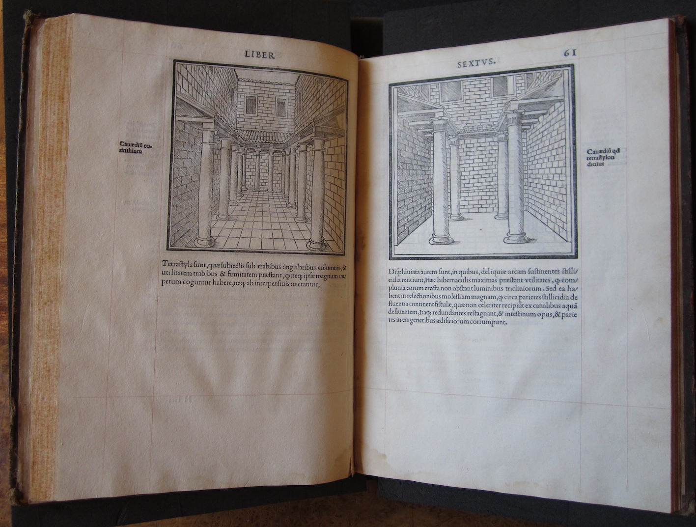 "M. Vitruvius per Iocundum solito castigatior factus cum figuris et tabula ut iam legi et intelligi possit (Venice, 1511), ff. 60v-61r."