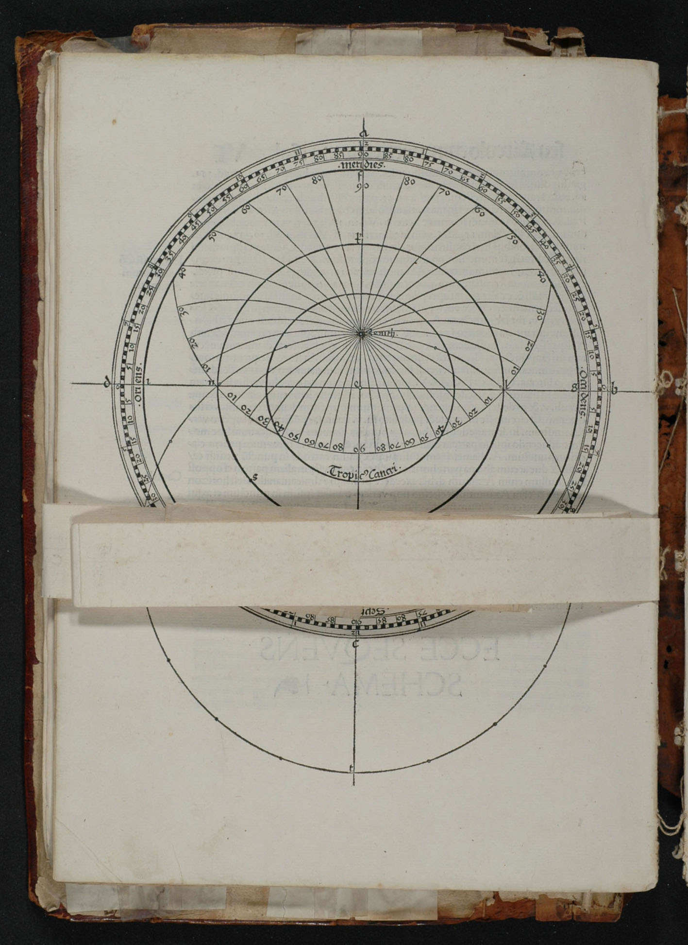 "J. Stöffler, Elucidatio, 1513, fol. 6v, folded page."