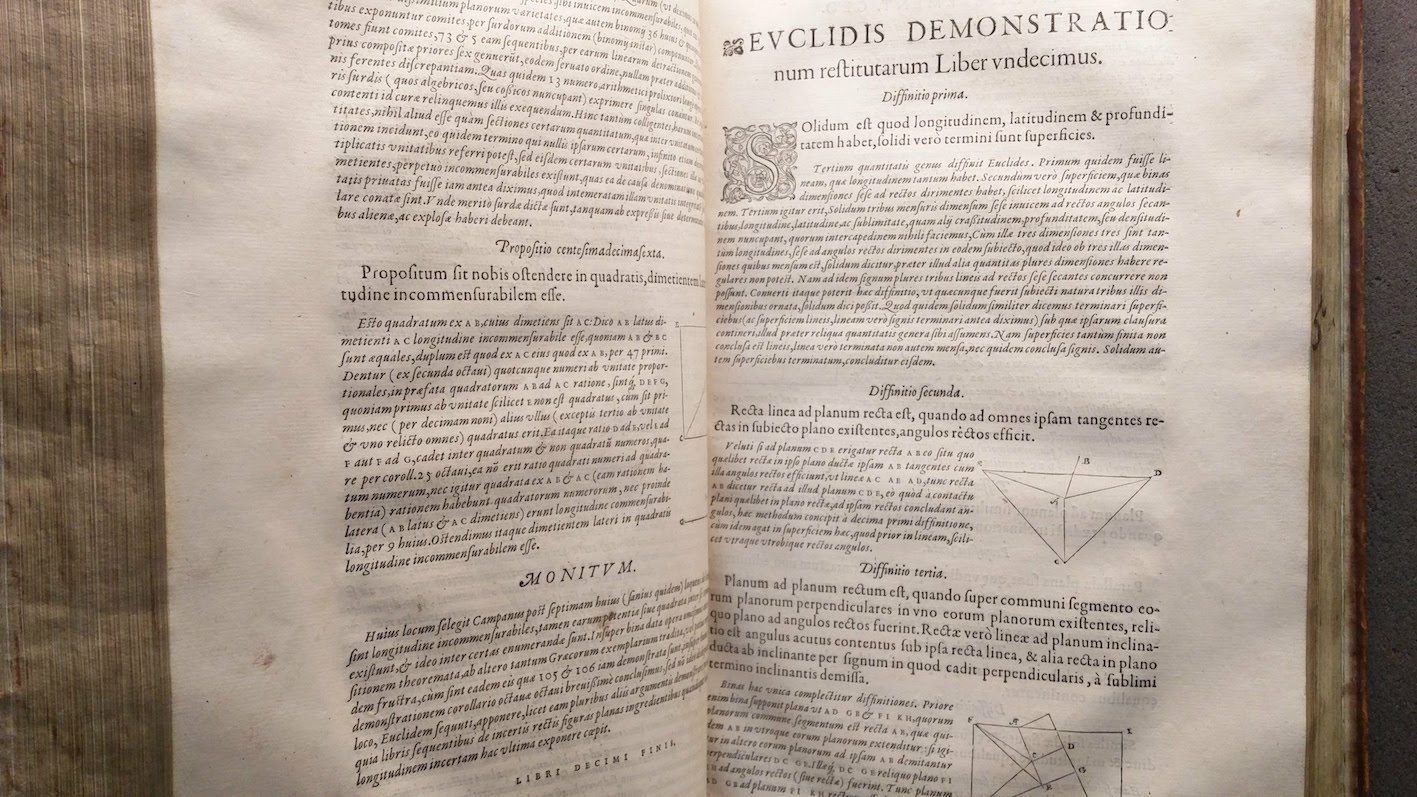 "The first edition of Foix-Candale’s Elements."