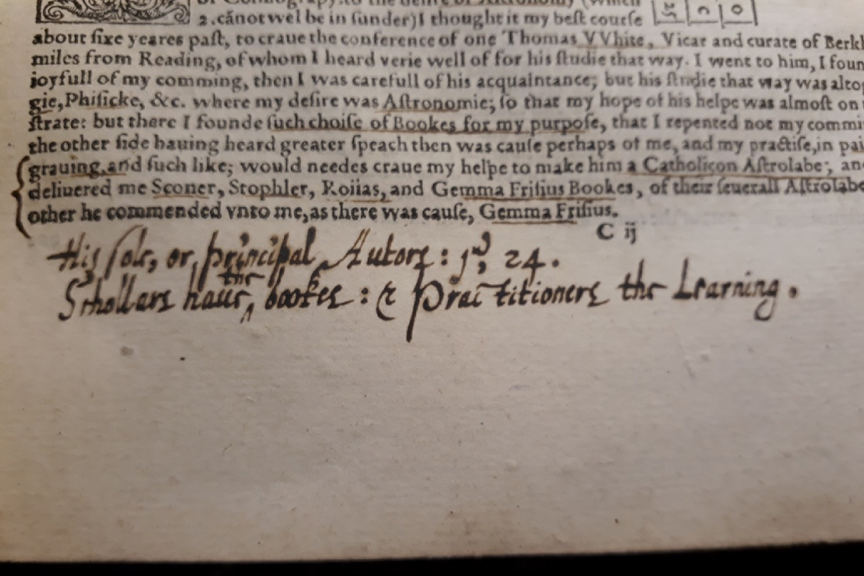 "John Blagrave, The Mathematical Jewel, 1585, C2r."