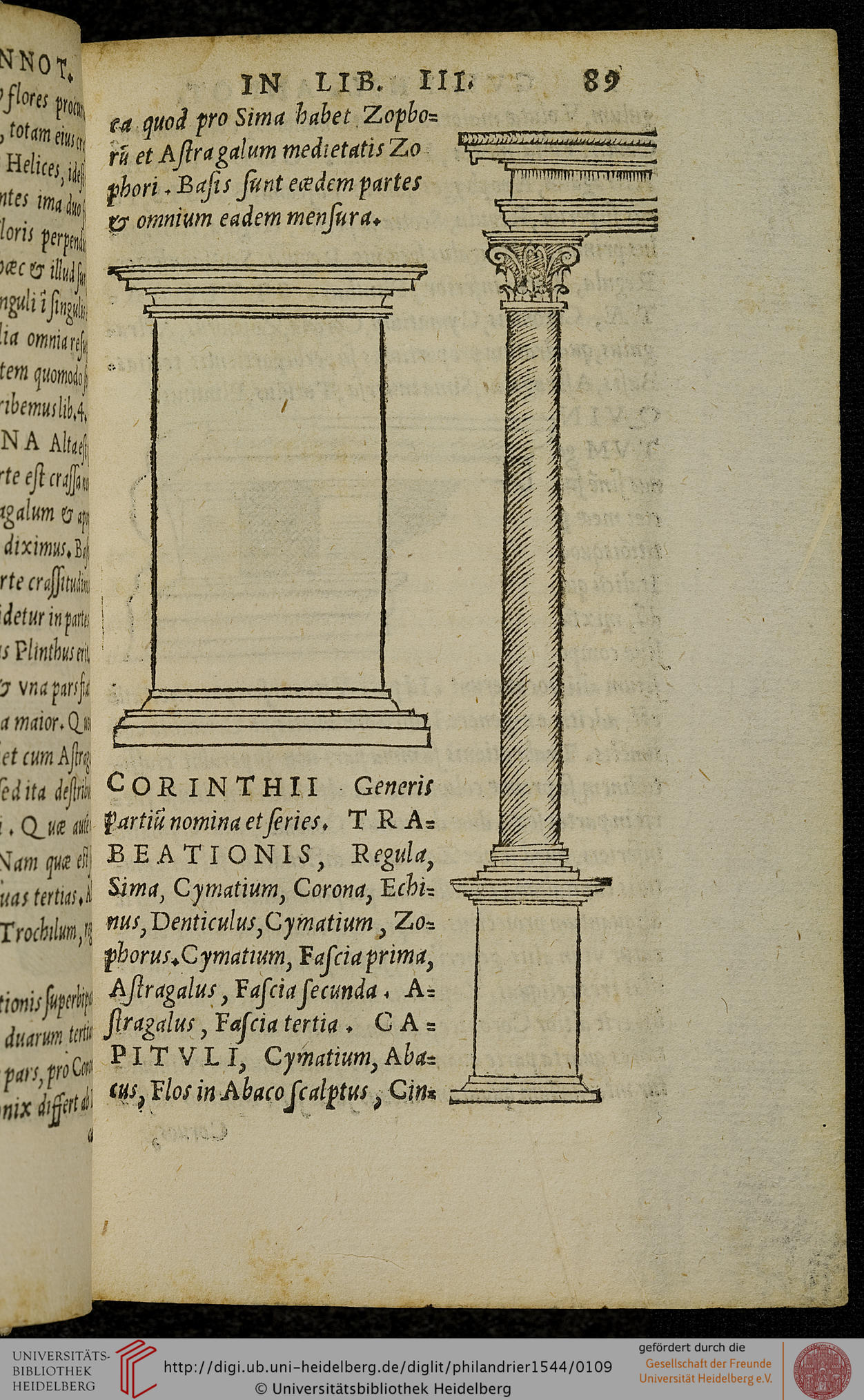 "Fig. 2. G. Philandrier, Digression on the five orders (In decem libros M. Vitruvii Pollionis de architectura annotationes…, Rome, 1544, p. 89)"