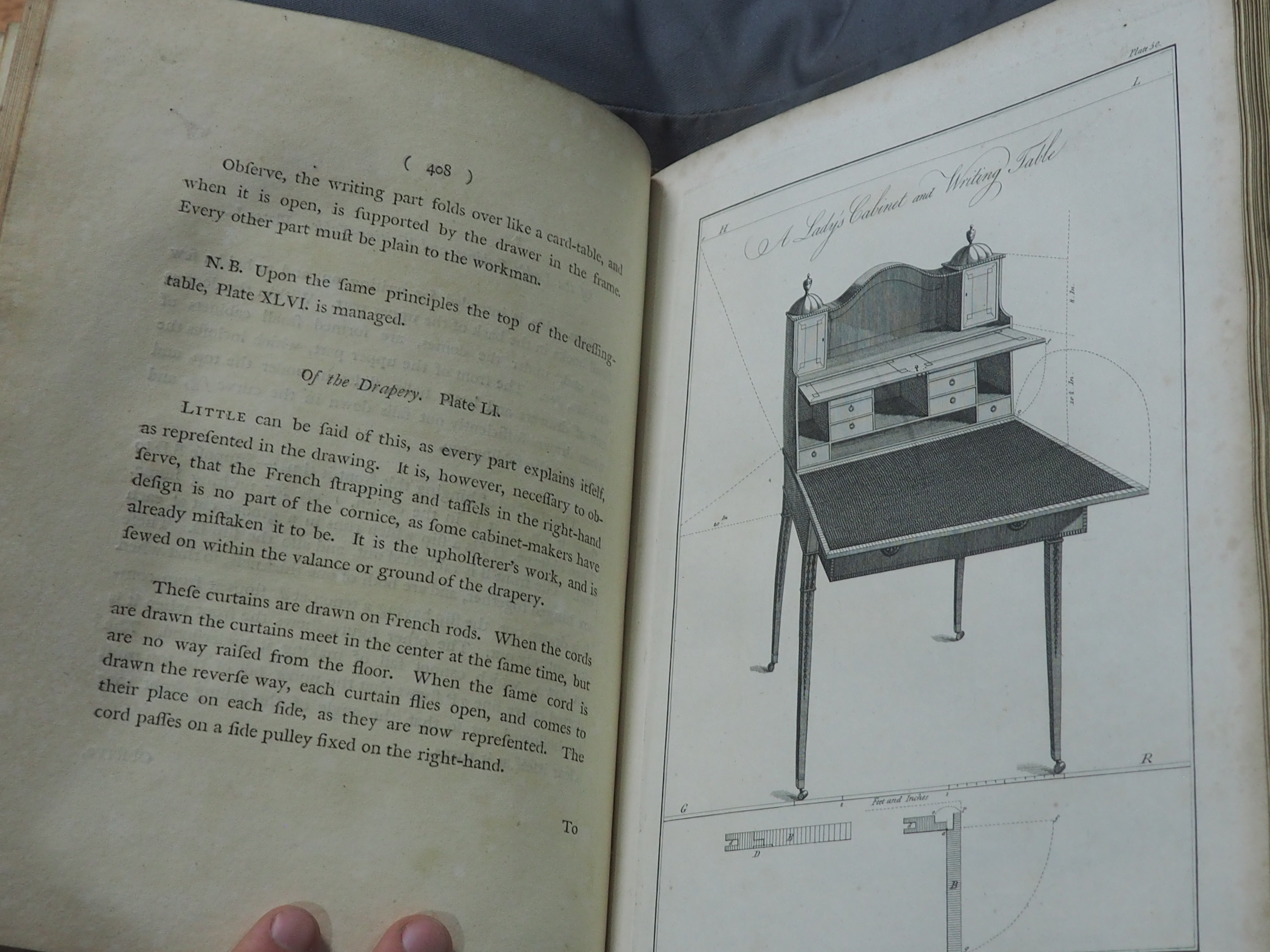 "Thomas Sheraton, “A Lady’s Cabinet” in The Cabinet-Maker and Upholsterer’s Drawing Book"