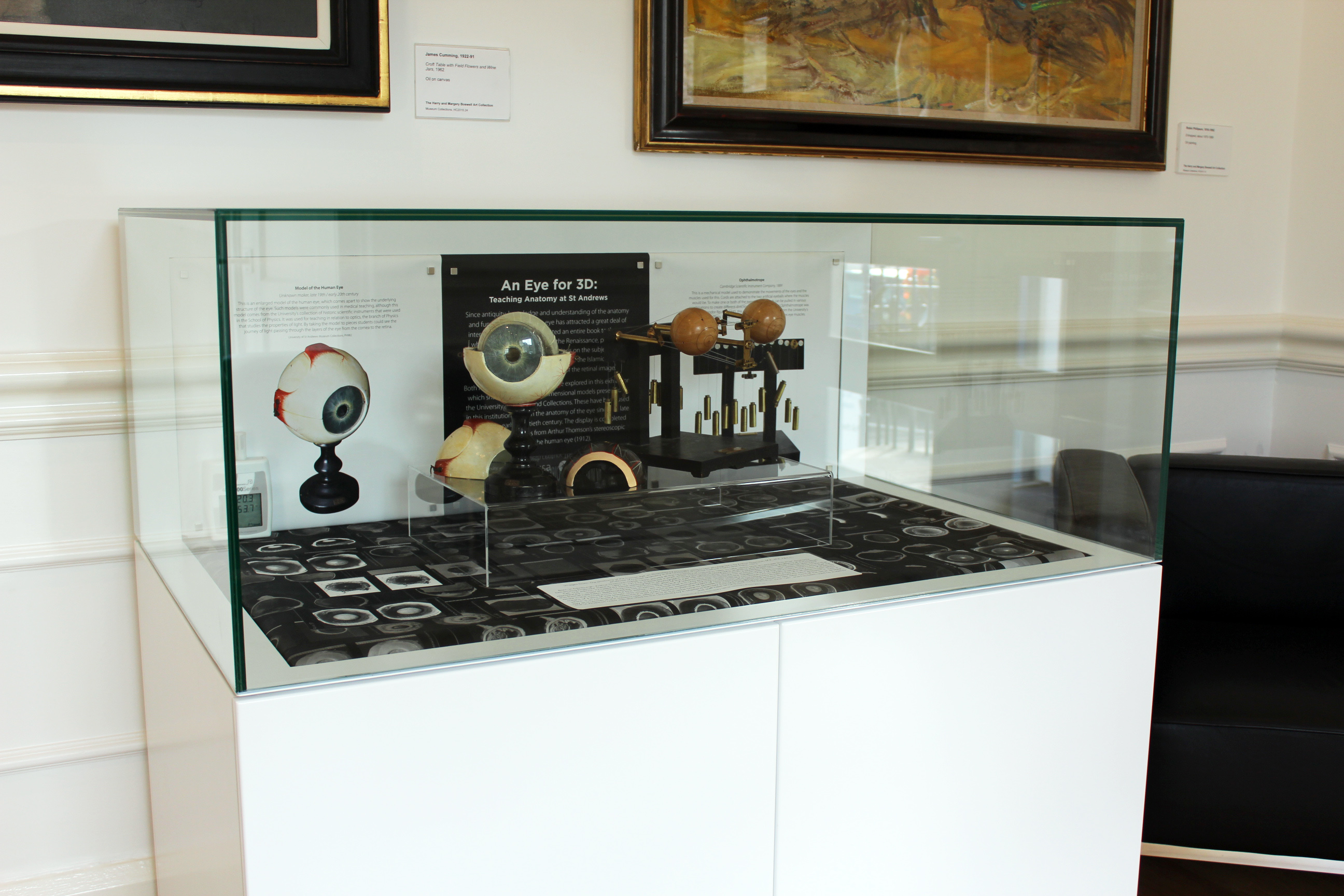 "The display in the foyer of the School of Art History, University of St Andrews."