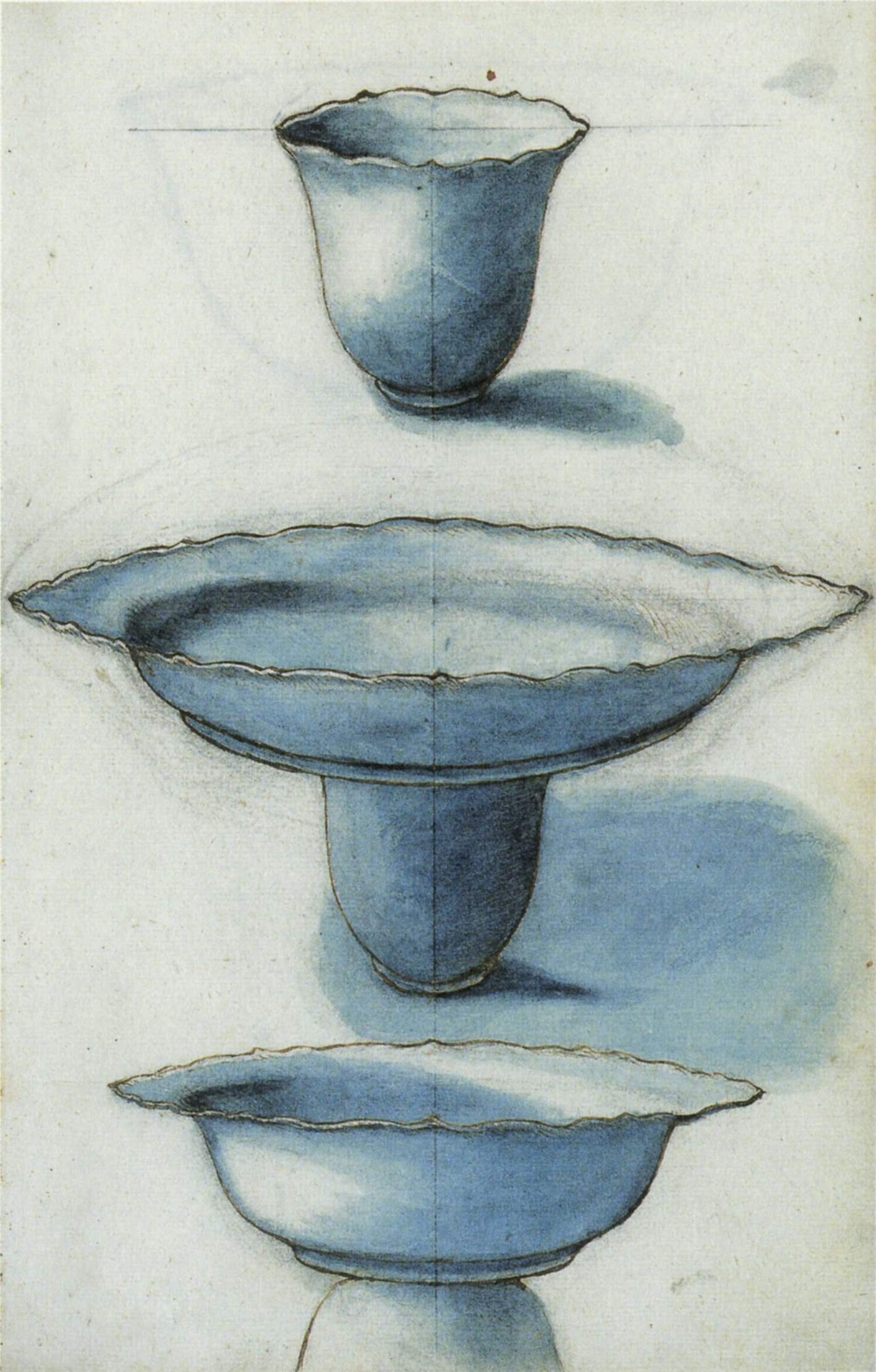 "Figure 9. Arranged porcelain objects, number 136 f. 3r."